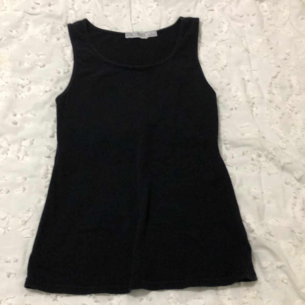 Black tank top